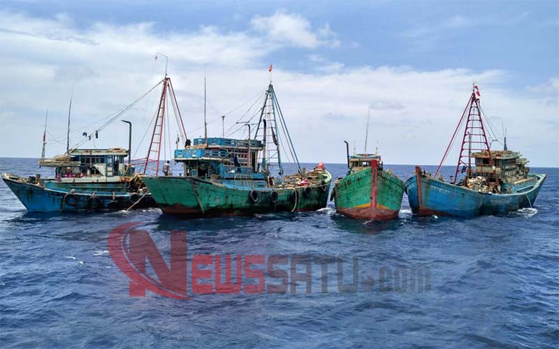 Belasan Kapal Asal Vietnam Ditangkap Bakamla RI