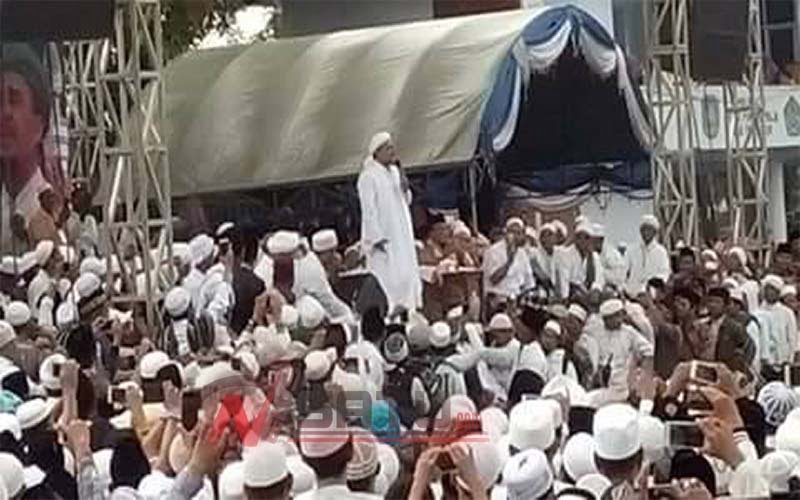 Ratusan Personel Gabungan Amankan Pengajian Habib Rizieq Syihab Di Pamekasan