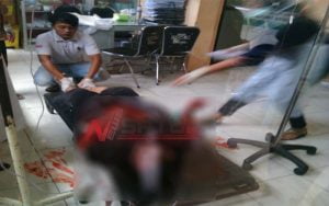 Kades Karang Gayam Bangkalan Dibacok Orang Tak Dikenal Di Musholla SPBU