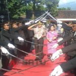 Kapolres Baru Bondowoso Di Sambut Pedang Pora