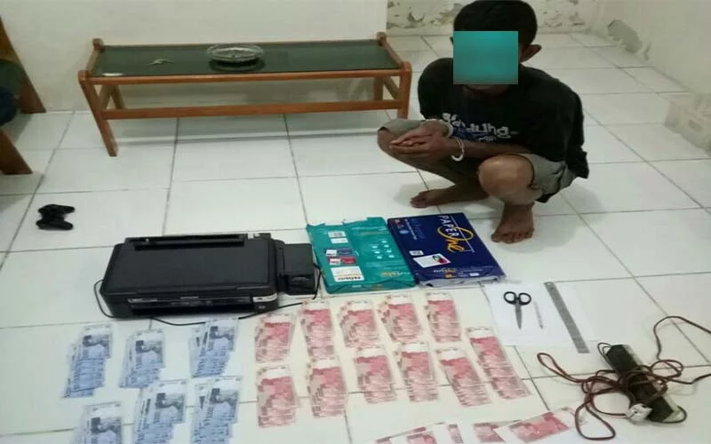 Edarkan Uang Palsu, Warga Bengkalis Ditangkap Polisi