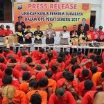 Operasi Pekat 2017, Polrestabes Surabaya Amankan 156 Pelaku Tindak Kriminal
