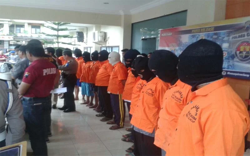 Ratusan Preman Diamankan Polres Cilacap