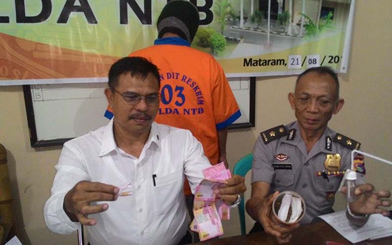 Edarkan Narkoba, Residivisi Di Kota Mataram Ditangkap Polda NTB