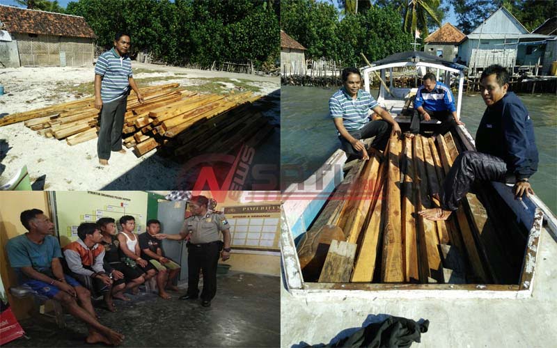 Muat Kayu, Lima Pemuda Asal Sapeken Diamankan Polres Sumenep