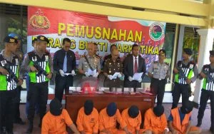 Polres Sumenep Musnahkan Narkoba