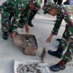 TNI Temukan Ribuan Butir Amunisi Dan Handak Peninggalan Jepang Di Maluku