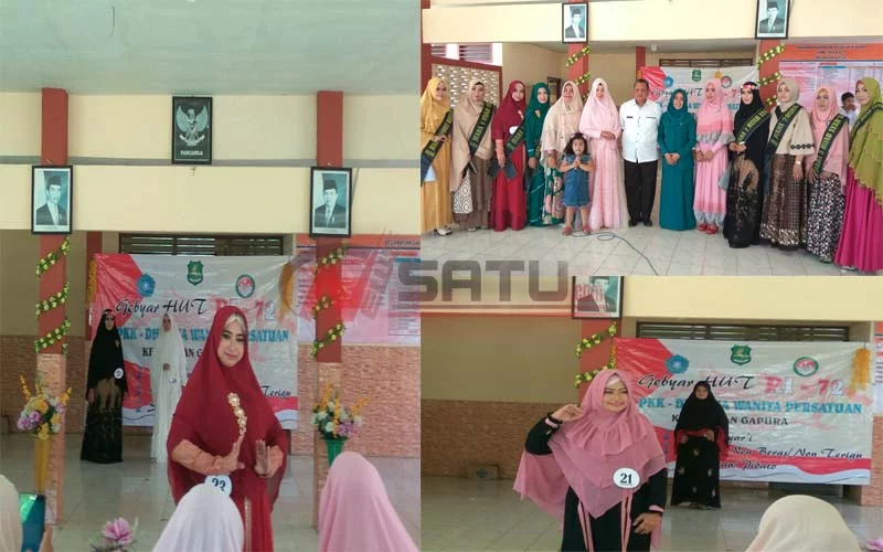 TP PKK Dan DWP Kecamatan Gapura Gelar Lomba Fashion Hijab Syar'i