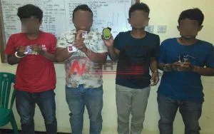 Terlibat Narkoba, Empat Pemuda Asal Pulau Kangean Sumenep Diamankan Polisi