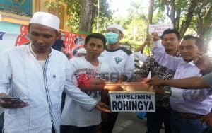 Peduli Muslim Rohingnya, Ormas Islam Di Pamekasan Turun Jalan