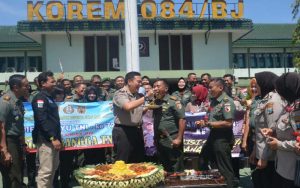 HUT TNI Ke 72, Ini Kejutan Dari Kapolrestabes Surabaya Pada Korem 084