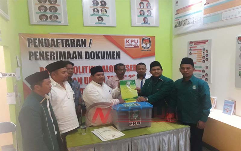 Hari Terakhir, DPC PKB Pamekasan Serahkan Berkas Ke KPU