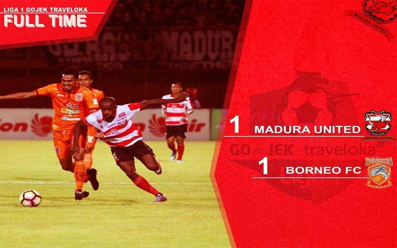 Imbang, Madura United Gagal Menempel Posisi Bayangkara FC Setelah 