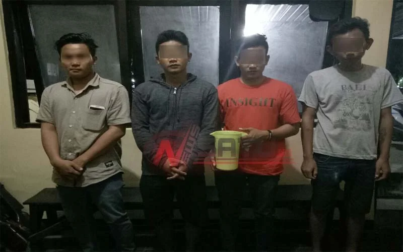 Pesta Miras, Empat Pemuda Diamankan Polres Sumenep