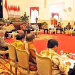 Presiden Jokowi; Menteri Kabinet Dan Panglima TNI, Serta Kapolri Tidak Berbuat Gaduh (Foto : setkab.go.id)
