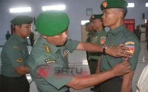 Ratusan Anggota Korem 071 Banyumas Naik Pangkat