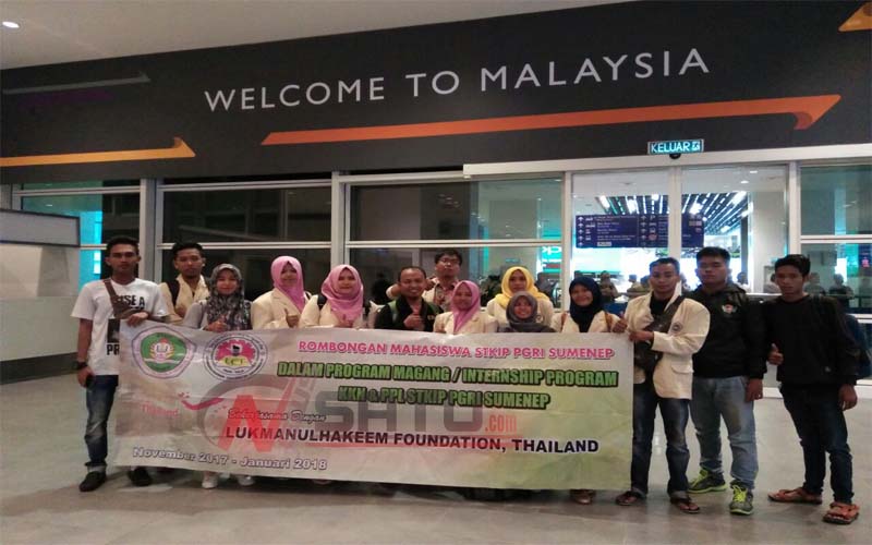 Belasan Mahasiswa STKIP PGRI Sumenep Ikuti Program Internship Di Thailand