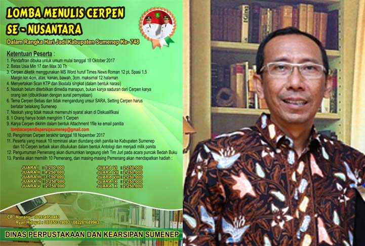 Dinas Perpustakaan dan Kearsipan Sumenep Gelar Lomba Cerpen Nusantara