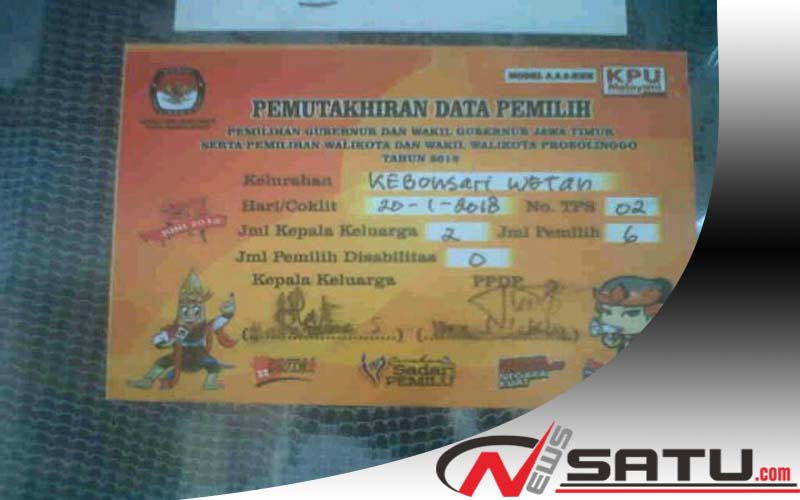 Jelang Pilwali, KPU Kota Probolinggo Lakukan Pemutakhiran Data Pemilih