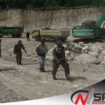 Tak Kantongi Ijin, Satpol PP Provinsi Jatim Hentikan Penambangan Di Sumenep