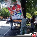 Dinilai Melanggar Aturan, Bawaslu Kota Probolinggo Bongkar Baleho Paslon