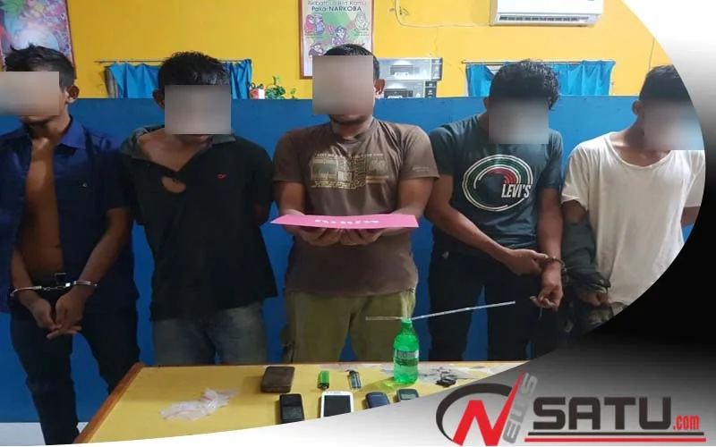 Gelar Pesta Narkoba, 5 Warga Aceh Utara Diamankan Polisi