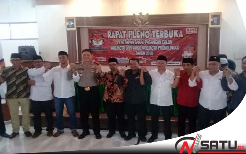 Satu Paslon Tidak Lolos , KPU Kota Probolinggo Umumkan Peserta Pilkada 2018