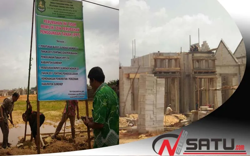 Tak Berijin, Pemkab Segel Perumahan Elit Di Sumenep