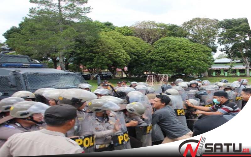 Polres Lampung Barat Gelar Simulasi Pengamanan Pilkada 2018