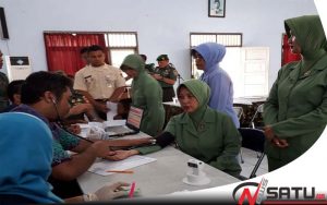 Puluhan Prajurti TNI Dan Persit Banyumas Lakukan Donor Darah