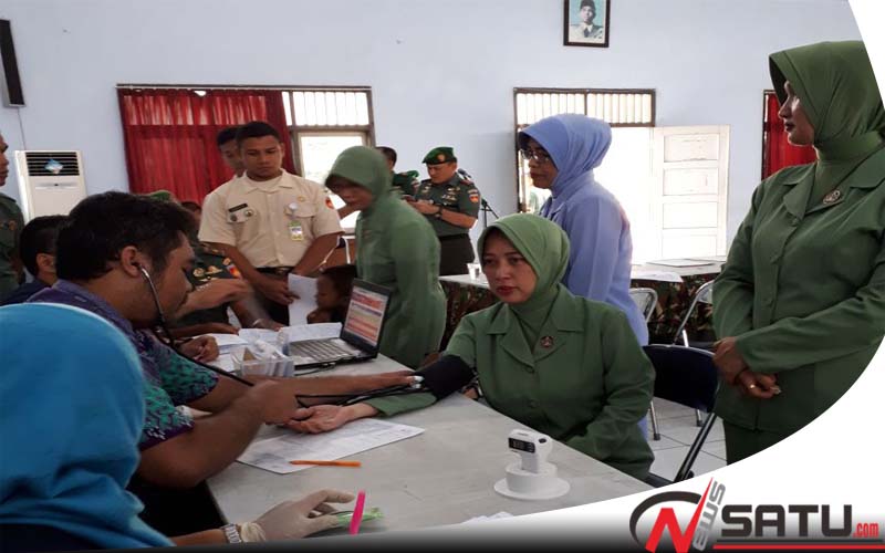 Puluhan Prajurti TNI Dan Persit Banyumas Lakukan Donor Darah