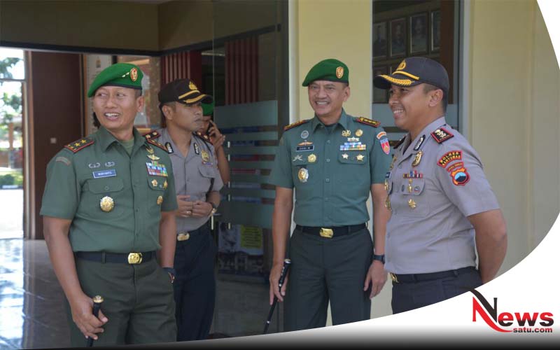Perkokoh Sinergitas TNI-Polri, Pangdam IV Diponegoro Sambangi Polres Banyumas