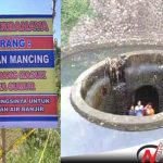 Ramai Pengunjung, Polisi Pasangan Papan Larangan Di Sumur Tengah Sungai Probolinggo