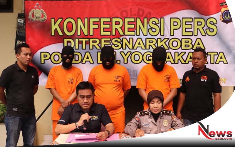 Tiga Pengedar Narkoba Diringkus Polda DIY