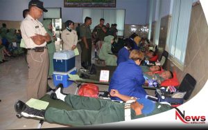 Jelang Peringatan HUT, Korem 082 CPYJ Sumbangkan Ribuan Darah