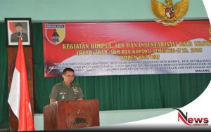 Korem 083 BDJ Laksanakan Pembinaan Tata Ruang Pertahanan Darat