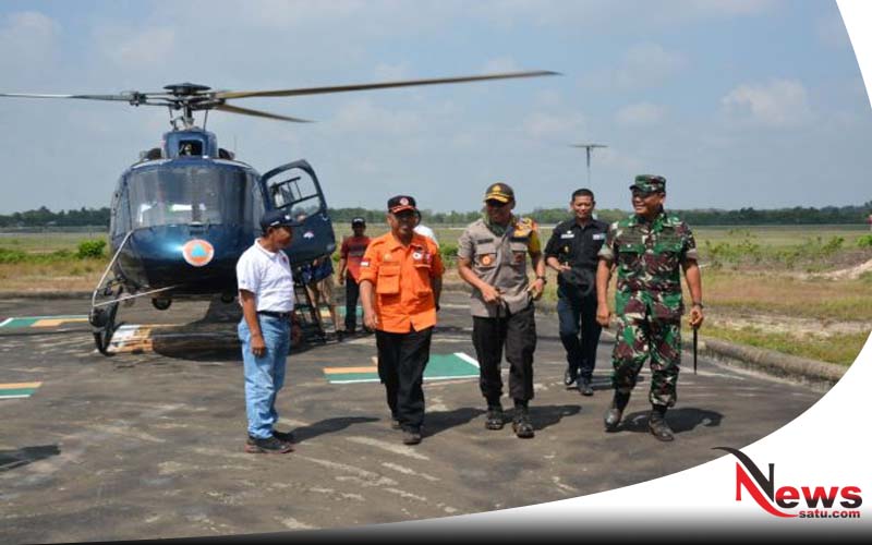 Pangdam Dan Kapolda Sumsel Pantau Titik Api Di OKI