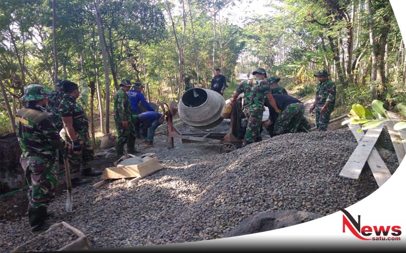 TNI Probolinggo Kebut Pembangunan Masjid Dan Rumah