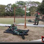 Anggota TNI Korem 084 Bhaskara Jaya Dilatih Kemampuan Menembak Senjata Ringan