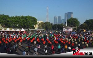 Gandeng SIP, Kodam V Brawijaya Gelar Goyang Dayung Di Car Free Day