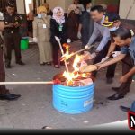Kejari Probolinggo Musnahkan Ribuan Butir Pil Dextro