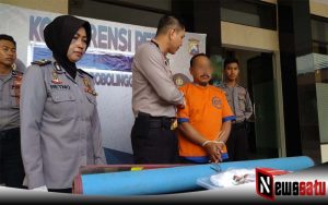 Polres Kota Probolinggo Tangkap SN Yang Diduga Telah Tega Cabuli Anak Tirinya