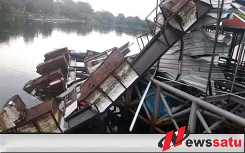 Diterjang Angin Kencang, Stasiun DJKA LRT Di Palembang Rusak