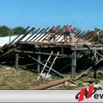 Diterjang Angin Puting Beliung Rumah Warga OKI Rata Dengan Tanah