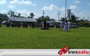 Di Perbatasan RI-Papua Nugini, Warga dan TNI Gelar Upacara Peringatan Hari Pahlawan