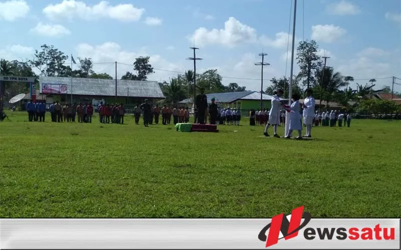 Di Perbatasan RI-Papua Nugini, Warga dan TNI Gelar Upacara Peringatan Hari Pahlawan