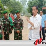 Presiden Jokowi Tinjau Pos Lintas Batas Negara Di Merauke