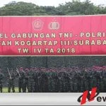 Apel Gabungan Akhir Tahun di Wilayah Kogartap III Surabaya