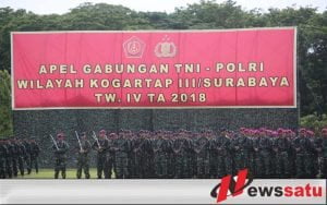 Apel Gabungan Akhir Tahun di Wilayah Kogartap III Surabaya
