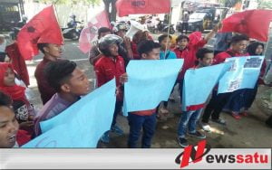 Mahasiswa Demo Kantor Disperindag Sumenep